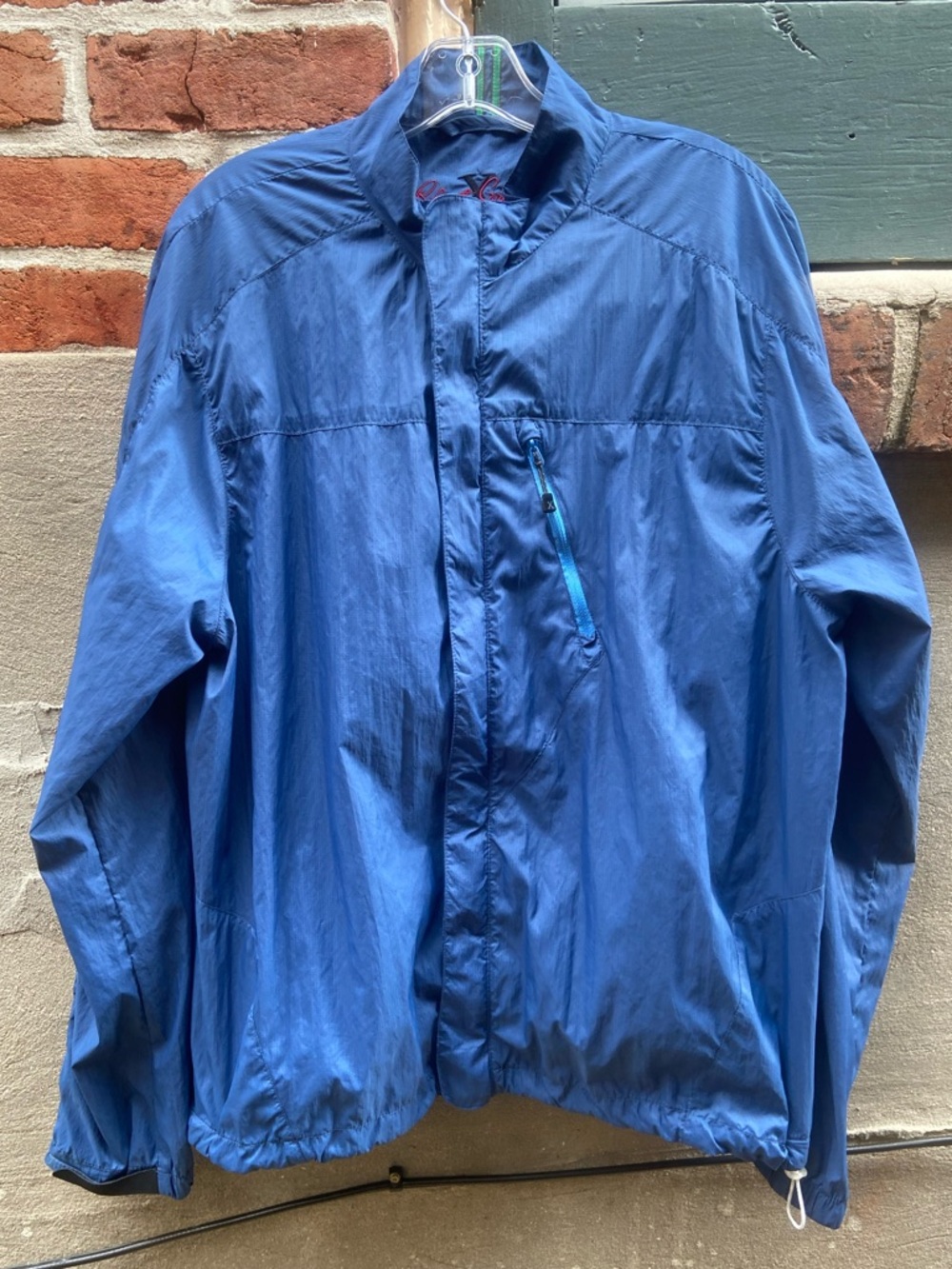 Robert Graham Men's Blue Lightweight Windbreaker Jacket